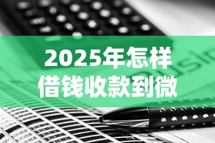 2025年怎样借钱收款到微信？看看这五个黑贷款平台