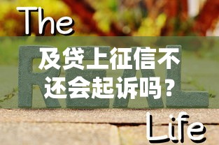 及贷上征信不还会起诉吗？真实案例告诉你后果