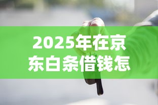 2025年在京东白条借钱怎么样？梳理5个贷款买车平台
