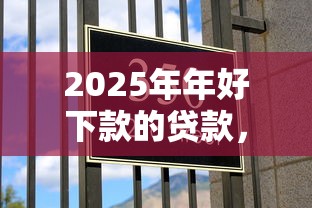 2025年年好下款的贷款，试试这5个网黑真正能下款的平台