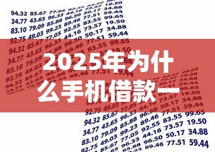 2025年为什么手机借款一直被拒：分享五个贷款平台