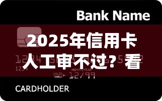 2025年信用卡人工审不过？看看这5个小额贷款不查征信的软件