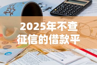 2025年不查征信的借款平台百分百通过20岁可以借吗？梳理五个平台贷款正规