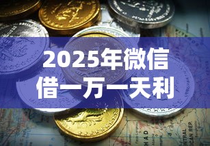 2025年微信借一万一天利息多少钱，整合五个真正无视风控黑白的网贷软件