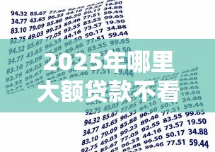 2025年哪里大额贷款不看征信?看看这五个APP容易借款1万块的软件 2025年哪里大额贷款不看征信?看看这五个APP容易借款1万块的软件