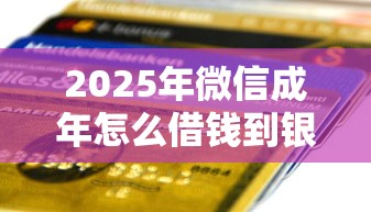 2025年微信成年怎么借钱到银行卡：推荐5个贷款平台大全