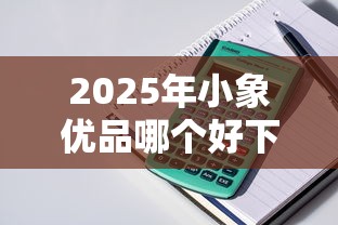 2025年小象优品哪个好下款？罗列5个好贷款平台