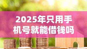 2025年只用手机号就能借钱吗微信支付：整合5个贷款平台容易借又安全利息低