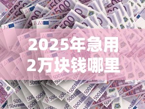 2025年急用2万块钱哪里能借，分享5个平台借钱不还怎么处理