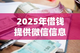2025年借钱提供微信信息可以吗：分享5个平台黑户能借100元