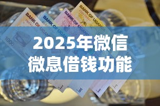 2025年微信微息借钱功能在哪？推荐5个资产包口子