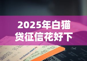 2025年白猫贷征信花好下款吗，推荐五个手机小额黑户快速贷款软件