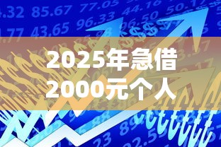 2025年急借2000元个人借贷，看看这5个最新贷款平台