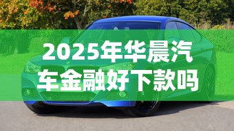 2025年华晨汽车金融好下款吗？罗列5个包下款平台无视黑白的网贷
