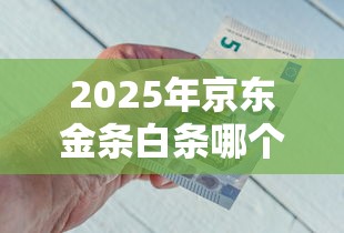 2025年京东金条白条哪个好下款？公布五个网上借钱平台好借