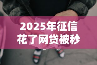 2025年征信花了网贷被秒拒急用钱怎么办：试试这五个61岁一63岁贷款平台