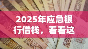 2025年应急银行借钱，看看这五个贷款平台最划算