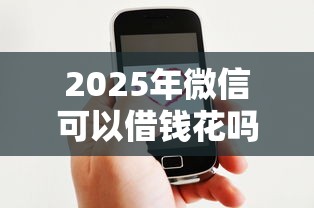 2025年微信可以借钱花吗怎么借，分享五个好的贷款平台