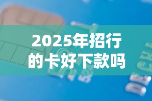 2025年招行的卡好下款吗，公布五个网络小额贷款平台