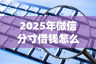 2025年微信分寸借钱怎么借？公布5个平安贷款平台