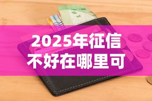2025年征信不好在哪里可以借到钱急用钱？推荐五个黑网贷口子大全