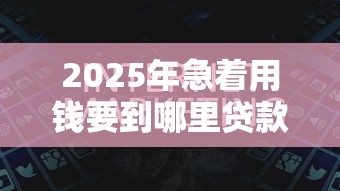 2025年急着用钱要到哪里贷款？看看这5个黑名单可以贷款的口子