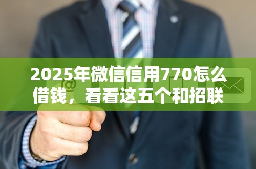 2025年微信信用770怎么借钱，看看这五个和招联金融一样的贷款平台