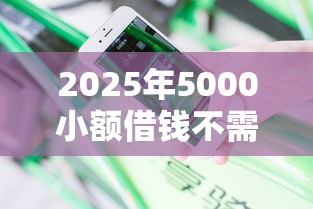 2025年5000小额借钱不需要征信20岁？分享五个花户能下款的平台