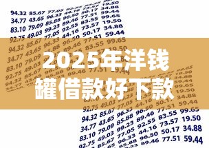 2025年洋钱罐借款好下款嘛：推荐5个有没有不查征信的贷款平台