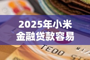2025年小米金融贷款容易下款吗？罗列5个网贷平台不看征信马上通过的