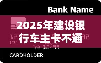 2025年建设银行车主卡不通过：试试这5个平台贷款逾期会怎么样