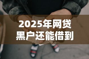 2025年网贷黑户还能借到钱吗，梳理5个贷款平台比较靠谱