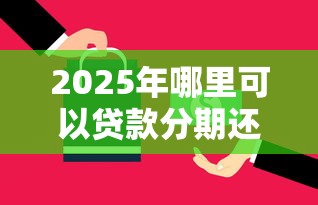 2025年哪里可以贷款分期还？分享五个网贷平台可以借钱