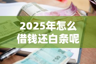 2025年怎么借钱还白条呢微信，整理5个支付宝贷款平台