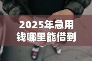 2025年急用钱哪里能借到2000元，整理5个网贷天眼平台