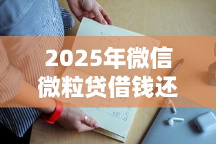 2025年微信微粒贷借钱还款期限是多久？推荐5个贷款通过高的口子