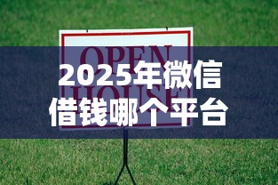 2025年微信借钱哪个平台靠谱，梳理五个房产抵押贷款平台好