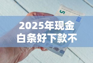 2025年现金白条好下款不？试试这五个平台借钱利息最低