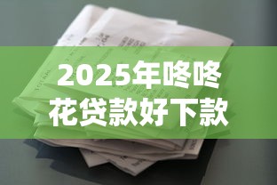 2025年咚咚花贷款好下款吗：试试这五个网上借钱安全可靠的平台