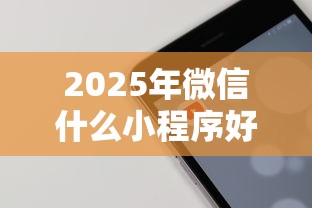 2025年微信什么小程序好借钱，分享五个利息最低的贷款平台