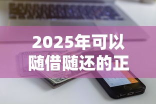 2025年可以随借随还的正规网贷?梳理5个网贷平台额度高好下款的 2025年可以随借随还的正规网贷?梳理5个网贷平台额度高好下款的