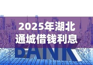 2025年湖北通城借钱利息,罗列五个有没有不查征信的贷款平台 2025年湖北通城借钱利息,罗列五个有没有不查征信的贷款平台