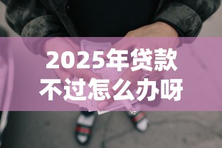 2025年贷款不过怎么办呀:推荐5个能下款的网贷平台 2025年贷款不过怎么办呀:推荐5个能下款的网贷平台
