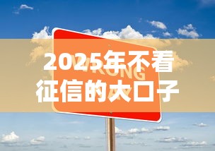 2025年不看征信的大口子:罗列5个口子网 2025年不看征信的大口子:罗列5个口子网