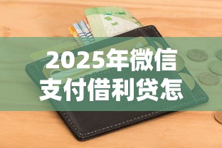 2025年微信支付借利贷怎么借钱?整理五个征信花了能下款平台 2025年微信支付借利贷怎么借钱?整理五个征信花了能下款平台
