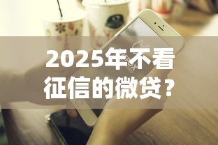 2025年不看征信的微贷？分享5个好借钱的平台