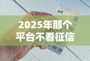 2025年征信花好下款的口子，分享5个简单容易贷款口子