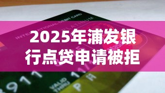 2025年浦发银行点贷申请被拒，公布5个14天下款的口子