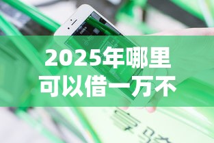 2025年哪里可以借一万不看征信，分享五个不看征信查询的平台