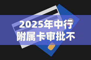 2025年中行附属卡审批不过：罗列五个贷款平台公司